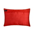 thumbnail image 5 of Holiday Lumbar Pillow Cover, 12" x 18" Red Silk Pillowcase, Contemporary Letters And Words Falala Pillows, Christmas Oblong Pillow Cover For Sofa Couch, Hotels, Living Room, Bed Room - Falala, 5 of 10