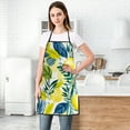 thumbnail image 4 of Bib Apron Waterdrop Resistant Cooking Kitchen Aprons for Women Men Cooking Gardening Chef, Pastoral leaves Aprons,Adult Size, 4 of 7