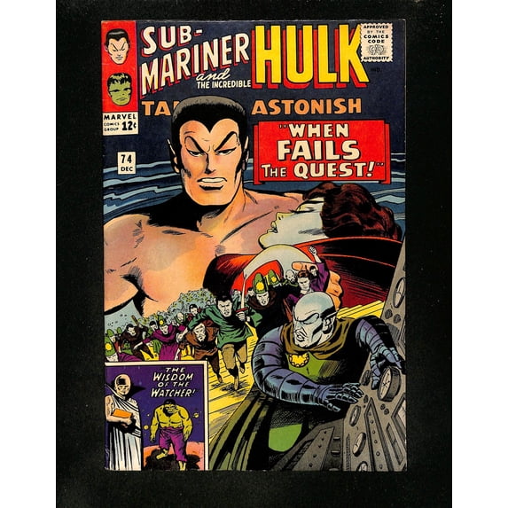 Tales To Astonish #74 VF+ 8.5 When Fails The Quest! Sub-Mariner! Hulk! Comic Book