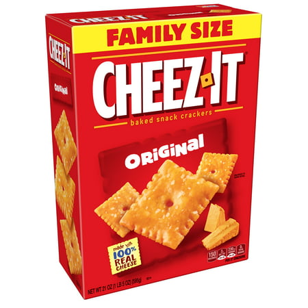 Cheez-It Baked Original Cheese Crackers Family Size 21