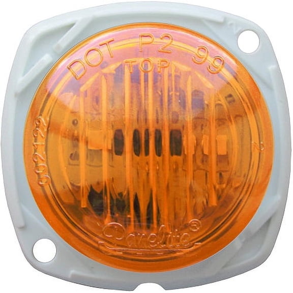 Optronics 00212255P 0012255P Lens 3" Sealed LED Marker/Clearance Light, Amber