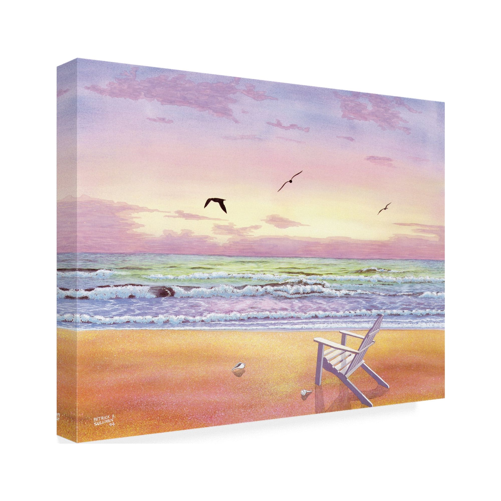 Trademark Fine Art 'Beach Colors' Canvas Art by Patrick Sullivan