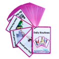 thumbnail image 1 of Lilias Tarjetas Flash de Rutinas Diarias Juguetes de Aprendizaje para niños pequeños Juguetes de Aprendizaje Preescolar Suministros para la Educación en el hogar Suministros de Aprendizaje para jardín, 1 of 4