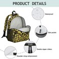 thumbnail image 3 of Rustic Yellow Sunflower Students Backpack - Vintage Boho Floral and Bee Design with Comfortable Adjustable Straps, Lightweight Water-Repellent School Bag, 3 of 6