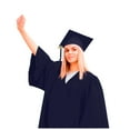 thumbnail image 1 of Ensemble de Robe de Collation des Grades Unisexe pour Adulte avec Chapeau et Franges pour Collège et Lycée, 1 of 8