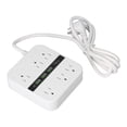 thumbnail image 4 of Tira de AlimentacióN ProteccióN contra Sobrecarga Retardante de Llama Carcasa de PC 2500 W Enchufe de Cable de ExtensióN Enchufe de EE. UU. 110-250 V ANGGREK Otros, 4 of 9