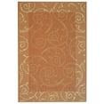thumbnail image 2 of Safavieh Courtyard Daniel Oriental Indoor/Outdoor Area Rug, Terracotta/Natural, 4' x 5'7", 2 of 10