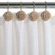 thumbnail image 1 of Cortina de ducha de Zenna Home Hooks Accesorios para baño de serenidad junto al mar, fuera de blanco Zenna Home Ver descripción, 1 of 2
