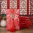 thumbnail image 3 of 6PCS Red Envelope Spring Festival Supplies Wedding Classic Embroidery Pattern Creative Chinese New Year Gift Card Bag, 3 of 12