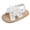 White, variant on Xfvqtps Infant Baby Girls Summer Sandals Bowknot Crib Shoes Flower Slingback Hook and Loop Straps Flats First Walker Shoes