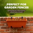 thumbnail image 3 of JF HANDE Window Flower Box Holder for Balcony Parapet and Railing - Adjustable Metal Holder for Flower Boxes and Planters - No Drilling - (Pack of 4, Black), 3 of 6