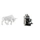 thumbnail image 1 of Estatua de toro, figura decorativa, escultura, modelo de cámara, resina, estilo retro, accesorio artístico para decoración de escritorio, ideal para e, 1 of 8