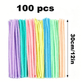 thumbnail image 3 of Pipe Cleaners for Crafts - 100 Pack Assorted Colors | 12 inch Chenille Stems for DIY Art Projects, Classroom Supplies & Kids Activities, 3 of 9