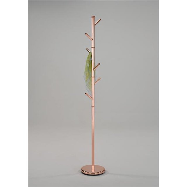 Inroom Furniture Designs CH-4836 Coat Rack - Rose Gold, 71 x 11 x 11 in.