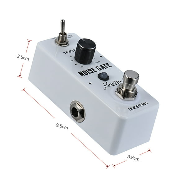 Rowin Noise Gate Reduction Guitar Effect Pedal 2 Modes Aluminum Alloy Shell True Bypass