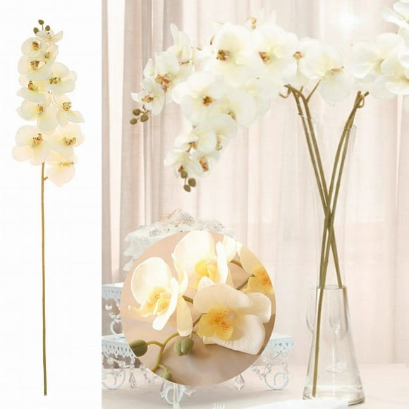 asddcavvf Water Velvet Phalaenopsis High Chinese Phalaenopsis Wedding Flower Art Home Furnishing Hotel Decoration Flowers 2pc Potted Flowers