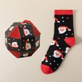 thumbnail image 2 of FhsagQ Chaussettes Rouges pour Hommes Chaussettes de Noël Automne et Hiver Style Décontracté Imprimé Mi-Mollet Chaussettes Famales Camisoles & Débardeurs Coton Vin Taille Unique, 2 of 3
