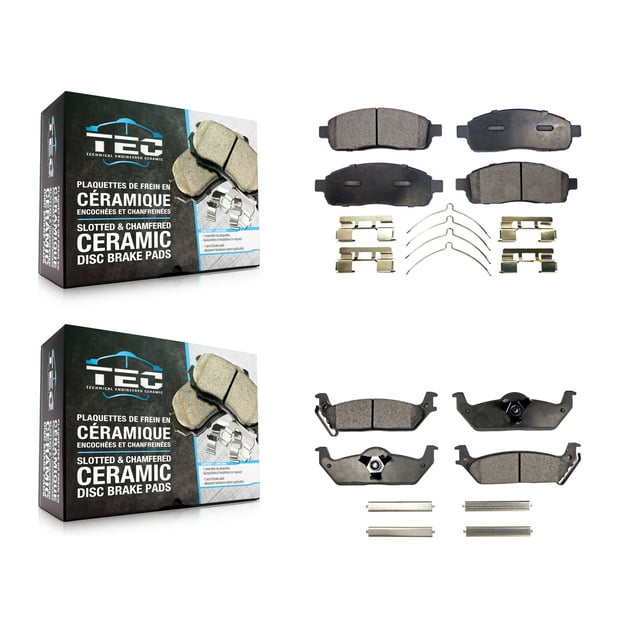 TEC Front Rear Ceramic Brake Pads Kit for Car Ford F-150 Lincoln Mark LT KTC-100055