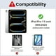 thumbnail image 2 of Funda para iPad Pro de 11 pulgadas (M4) 5.ª generación 2024, funda protectora resistente a los golpes con protector de pantalla, soporte giratorio de 360°, correa para mano/hombro, 2 of 9