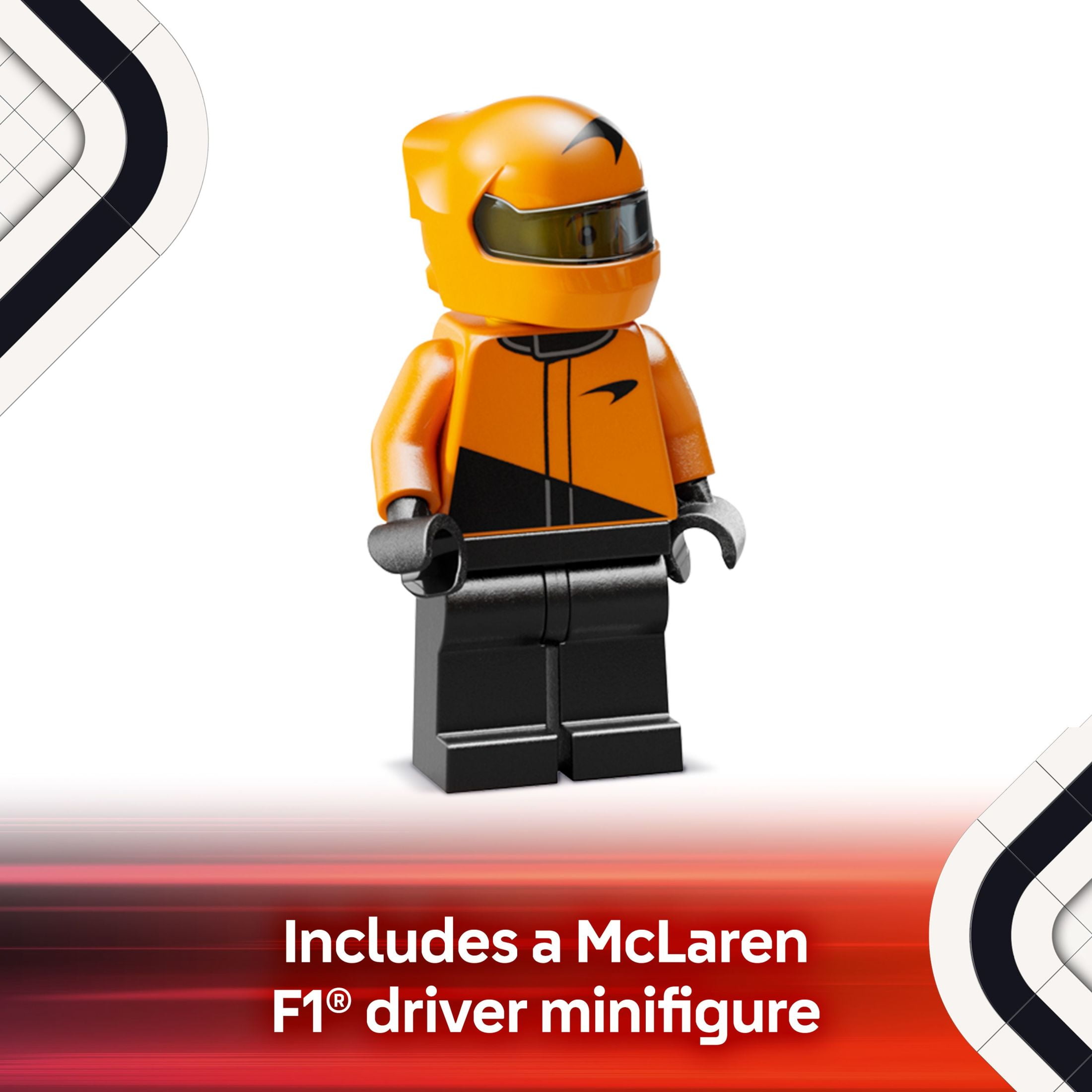 LEGO Speed Champions McLaren F1 Team MCL38 Race Car Toys - Building Set For Kids, Boys & Girls, Ages 10+ - Toy Cars for F1 Fans - Gift Ideas for Birthdays - 77251