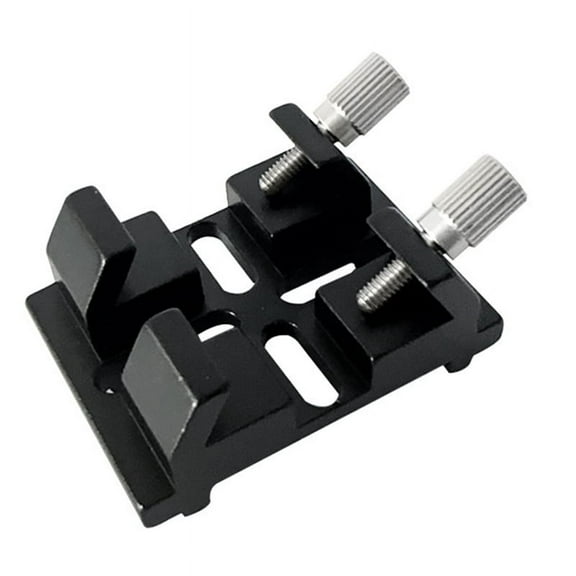 Telescope Finder Base Dovetail Plate Base Astronomical Telescope Accessory Dovetail Clamp Camera Adapter Black