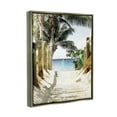 thumbnail image 4 of Stupell Industries Tropical Sandy Path Landscape Photography Gray Floater Framed Canvas Art Print Wall Art, 25 x 31, 4 of 10