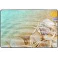 thumbnail image 4 of SKYSONIC 72x48in Seashells Sea Starfishes Area Rug, Non-Slip Floor Carpet for Indoor Living Dining Room and Bedroom Area, 4 of 7
