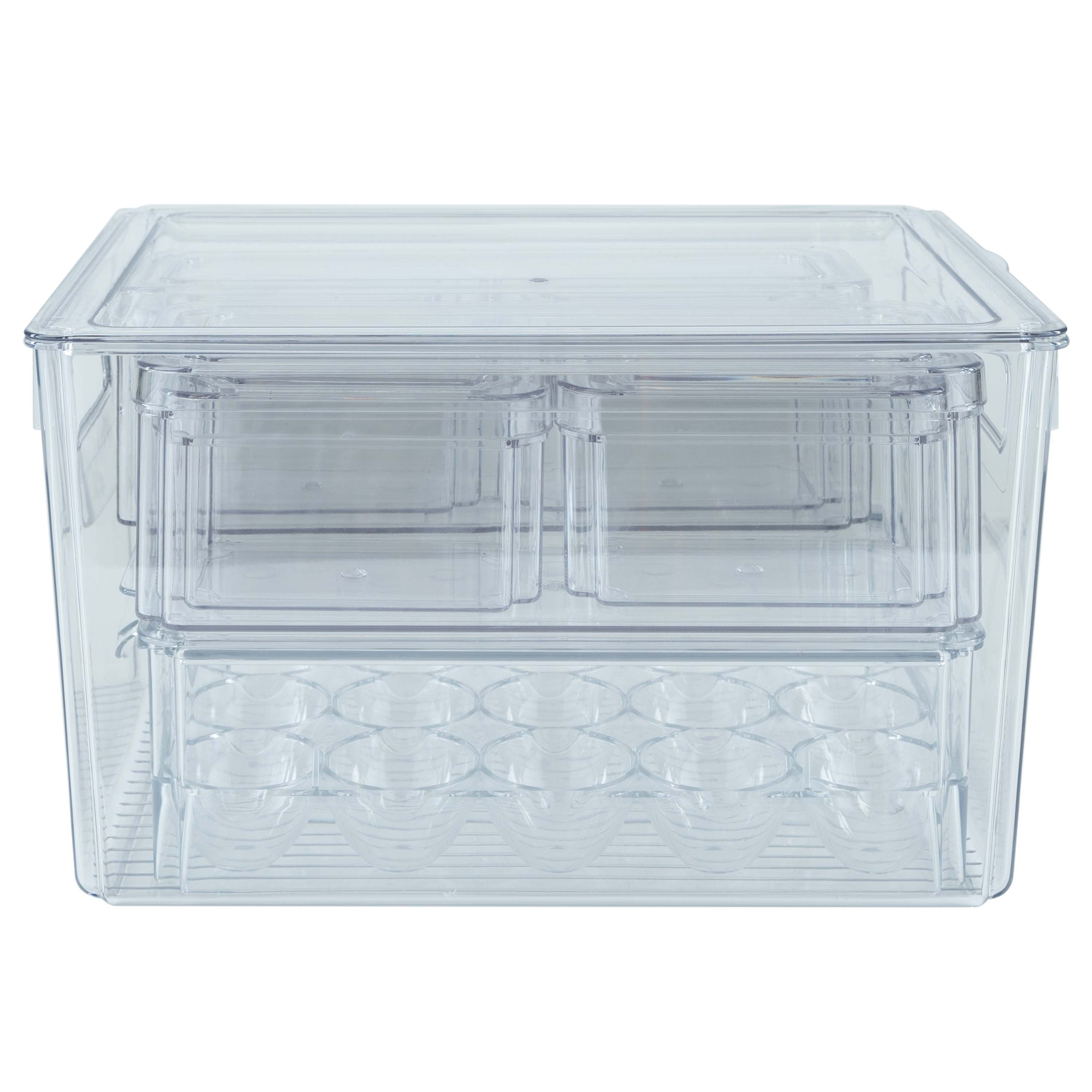 Kitchen Details Set of 8 Clear Refrigerator Organizers