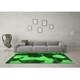 thumbnail image 3 of Ahgly Company Indoor Rectangle Abstract Green Modern Area Rugs, 5' x 8', 3 of 4
