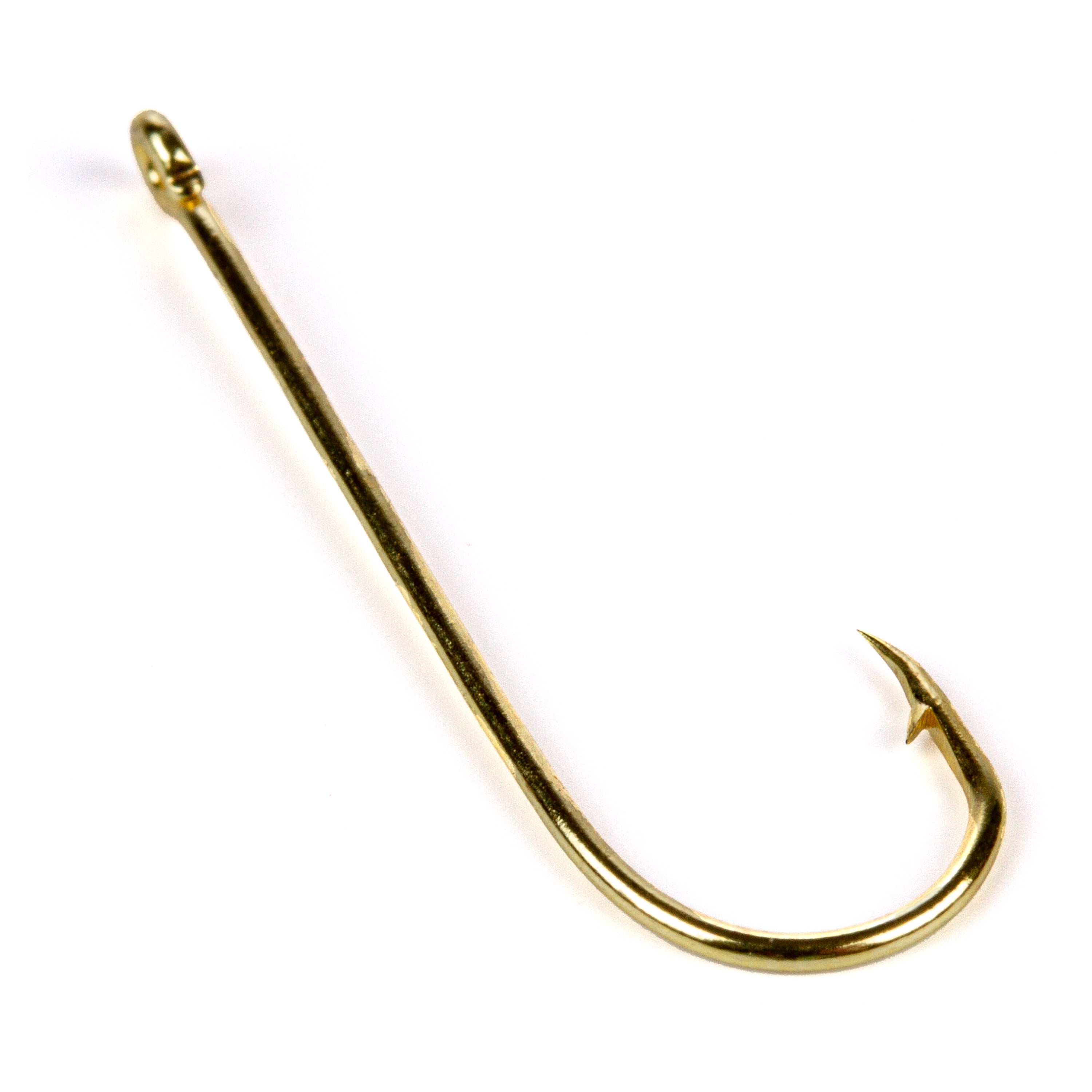 Ozark Trail Gold Aberdeen Light Wire Fishing Hooks Size 4 - 15 Pack 