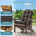 thumbnail image 6 of HIOHA Adirondack Chair Cushion, 49x20 Inch Patio Gray Seating Cushion, 2 Count, 6 of 8