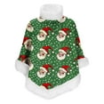 thumbnail image 6 of APEXFWDT Womens Christmas Cute Fleece Fuzzy Cape Poncho Coat Xmas Printed Pullover Poncho Cape Shawl Wrap for Fall Winter, 6 of 6