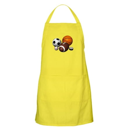 

CafePress - Sports Balls BBQ - Kitchen Apron with Pockets Grilling Apron Baking Apron