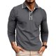 thumbnail image 1 of pstuiky mangas largas para hombre, Cárdigan informal de manga larga con botones y bolsillo para hombre Tops casuales para hombres l, 1 of 7