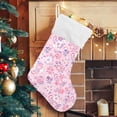 thumbnail image 5 of Coolnut 17.7 Inch Christmas Stockings, 1 PCS Cute Small Flower Presonalized Large Stocking Sock for Family Holiday Xmas Party Decorations, 5 of 7
