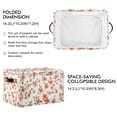 thumbnail image 2 of Yayeee Canvas Storage Basket with Handles for Shelves Fabric Bins Closet Organizer, Small Floral Blooms, 2 of 8