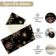thumbnail image 6 of Winter Snowflake Table Runner Pink Golden Christmas Snow Table Runners Kitchen Dinning Table Decoration for Holiday Farmhouse Rustic Home Party Wedding Indoor Outdoor 13x48 Inch, 6 of 6