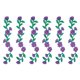 thumbnail image 1 of Uxcell Aplicaciones de ciruela para planchar, 2 x 9.4 pulgadas Largas Flores de Hojas de Vides Bordadas, 6pcs, Morado, 1 of 7