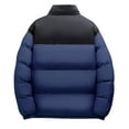 thumbnail image 6 of Mens Heated Puffer Jackets Stand Collar Winter Warm Heating Outerwear Coats Quilted Zip-Up Heated Jacket XL, Navy, 6 of 7
