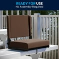 thumbnail image 6 of Flash Furniture Set of 2 Grandstand Comfort Seats by Flash - 500 lb. Rated Lightweight Stadium Chair with Handle & Ultra-Padded Seat, Brown, 6 of 14