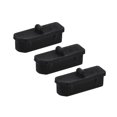 thumbnail image 1 of Cubierta de protección contra el polvo para adaptador de puerto de hub Ethernet negro de 3 piezas de Unique Bargains, 1 of 4