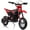 Rouge, variante sur Yiwa Moto Tout-Terrain Électrique 24V pour Enfants, Moteur 250W Vitesse Rapide 13.6MPH Moto hors Route, Siège en Cuir, Accélérateur à Poignée Tournante, Suspension en Métal, Pneus Gonflés à l'Air pour Jouet de Conduite pour Enfants