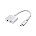 thumbnail image 3 of Cable Matters Premium Braided USB C Audio Adapter Sound Card with 3.5mm Headphone and Microphone Jack for Laptop and Smartphone, 3 of 7