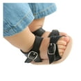 thumbnail image 3 of LoyisViDion Toddler Shoes Clearance Baby Boys Girls Sandals Soft Shoes Non-Slip Rubber Sole Summer Flat Walking Shoes Black 12-18 Months, 3 of 9