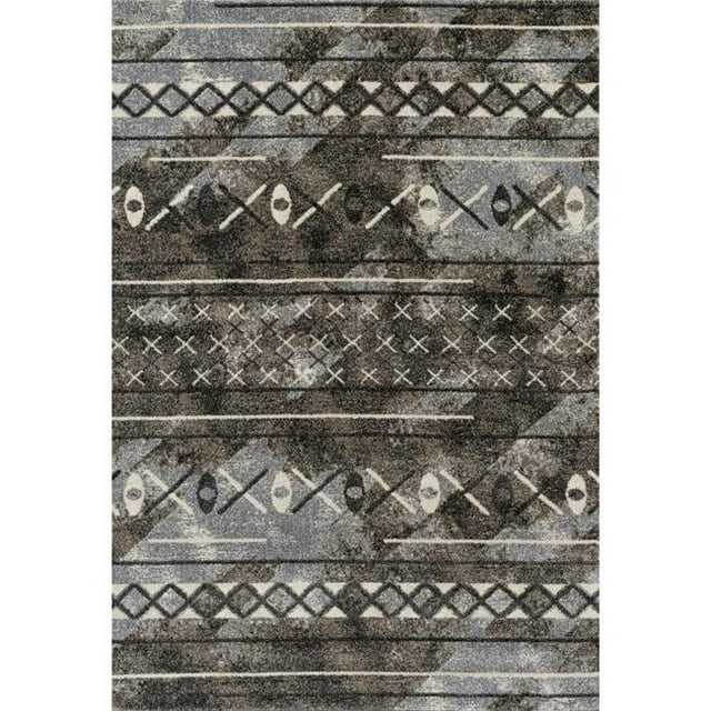 Amer Rug CAR571010 7 ft. 10 in. x 10 ft. Caribe 5 Power-Loomed Area Rug - Walnut