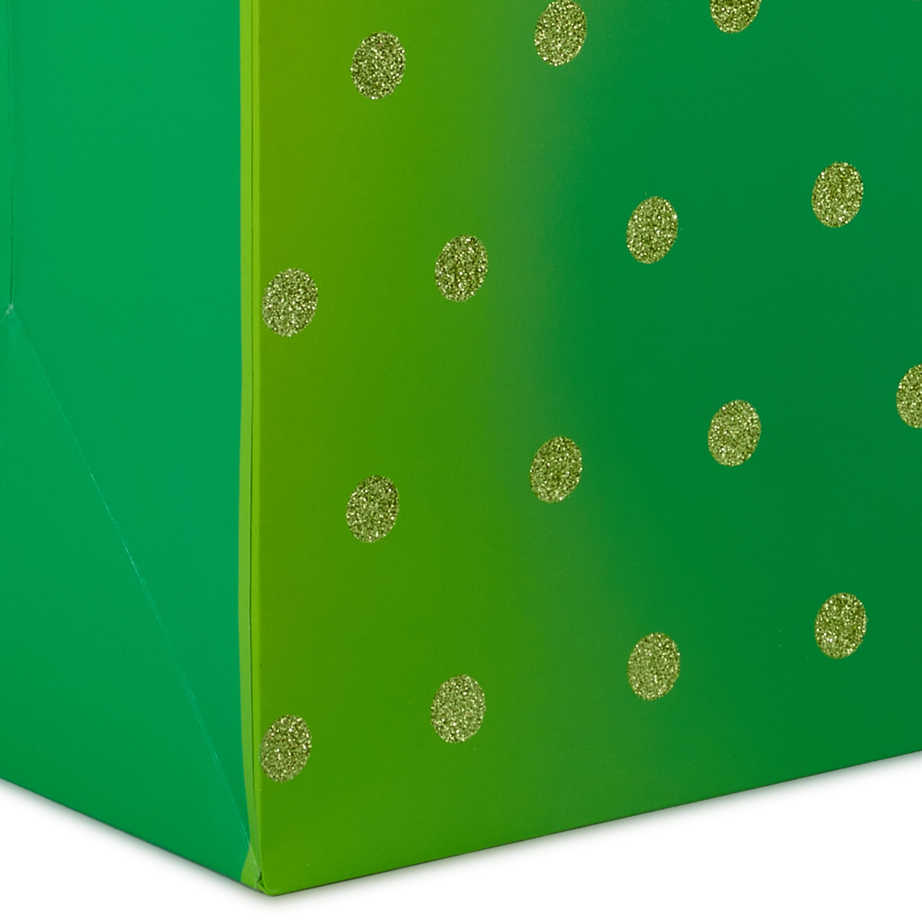 Hallmark Jumbo Gift Bag (Glitter Dots on Green)