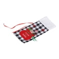 thumbnail image 1 of Funda para botella de vino, diseño de cuadrícula cuadrada, funda para botella de vino, decoración navideña, rendimiento potente, 1 of 12