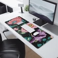thumbnail image 2 of Long Mouse Pads for Desk,Pioneer Flower Floral Print Pattern Desk Mats on Top Of Desks, Desk Mouse Pad Extra Large with 3mm Non-Slip Base and Stitched Edge for Gaming,Office,Work,Home 31.5"x11.8", 2 of 6