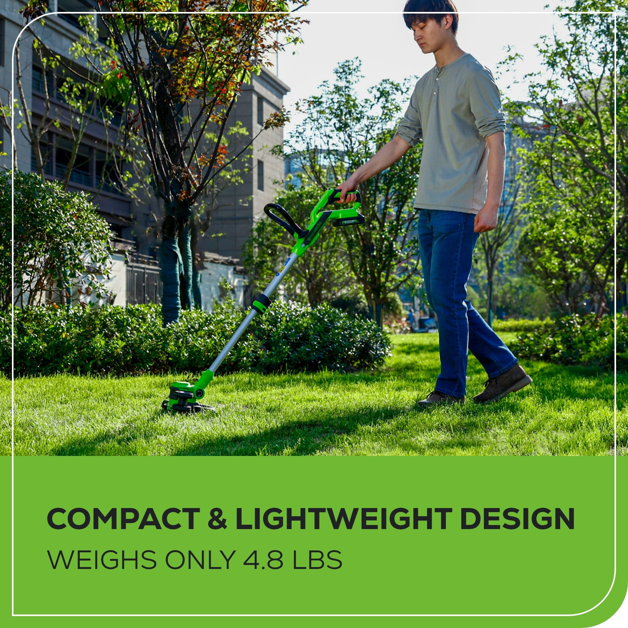 Greenworks 40V 20" Cordless Battery Push Lawn Mower 3PC Combo Kit w/ (1) 5.0Ah Battery, (1) 2.0Ah Battery & (2) Chargers