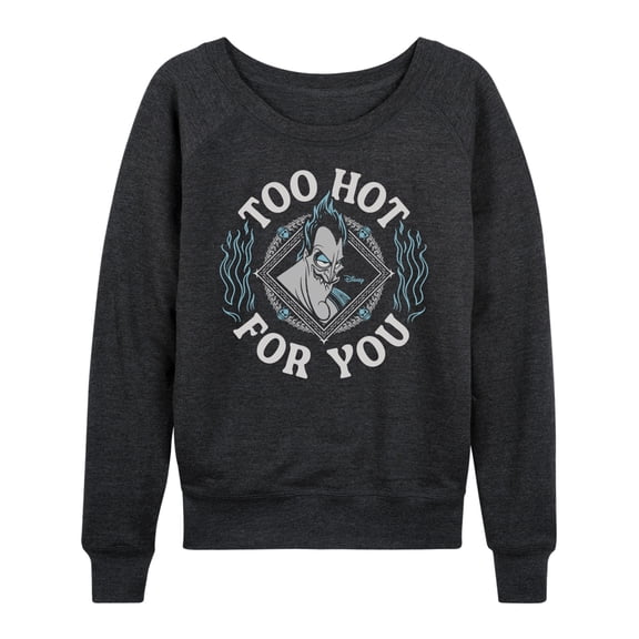 Disney Villains - Hades Too Hot For You - Women's Lightweight French Terry Long Sleeve Shirt